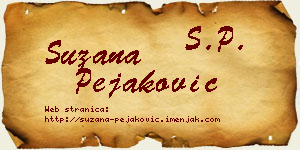 Suzana Pejaković vizit kartica